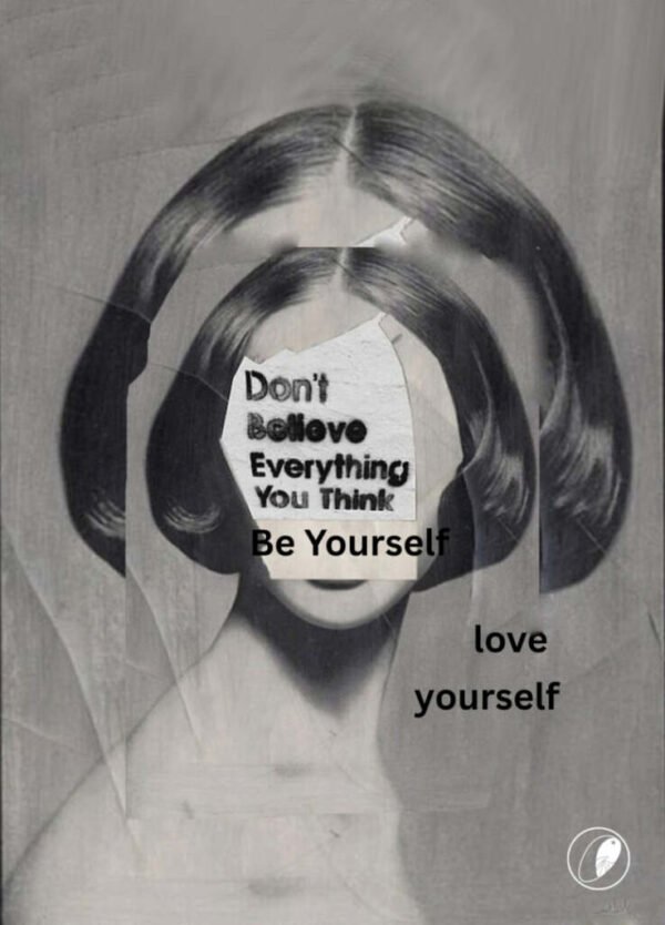 Be Yourself Be Yourself is a digital collage art of story of Identity by Zena Ghossoub