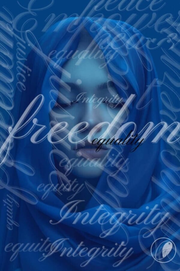 Portriat of a woman-justice digital art by Zena Ghossoub